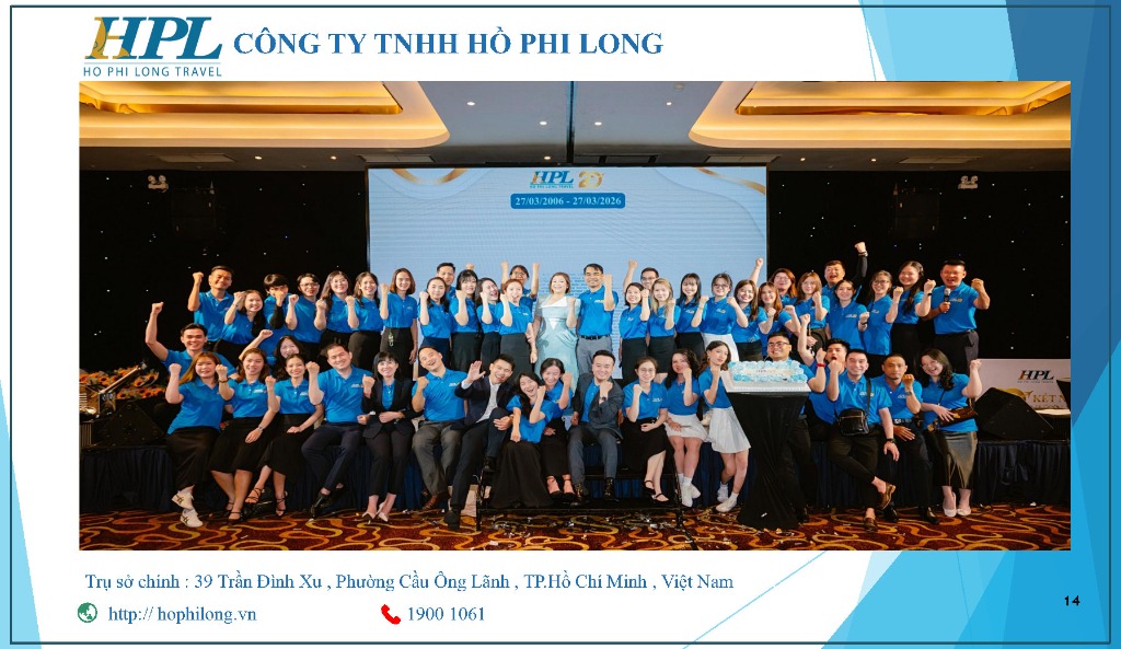Tập thể CÔNG TY TNHH HỒ PHI LONG kỷ niệm 20 năm phát triển